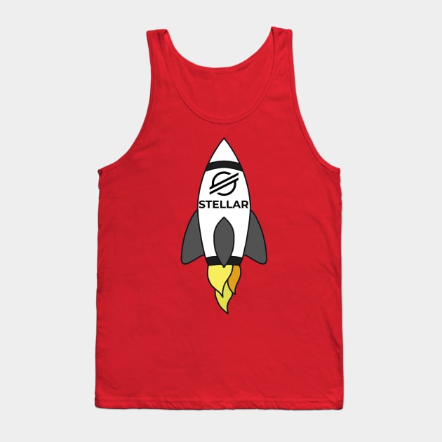 To The Moon Rocket Stellar Tank Top by DiegoCarvalho